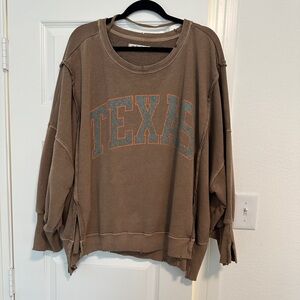 Free People We The Free Camden Sweatshirt TEXAS